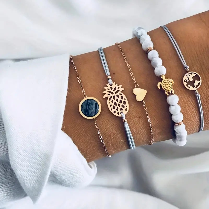 Beachy Bracelet Stack - 22 Palms Boutique