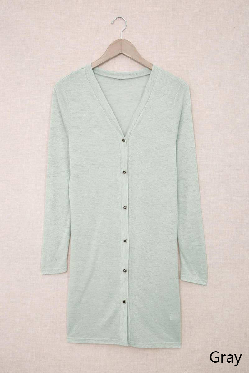 Button Down Light Cardigan - 22 Palms Boutique