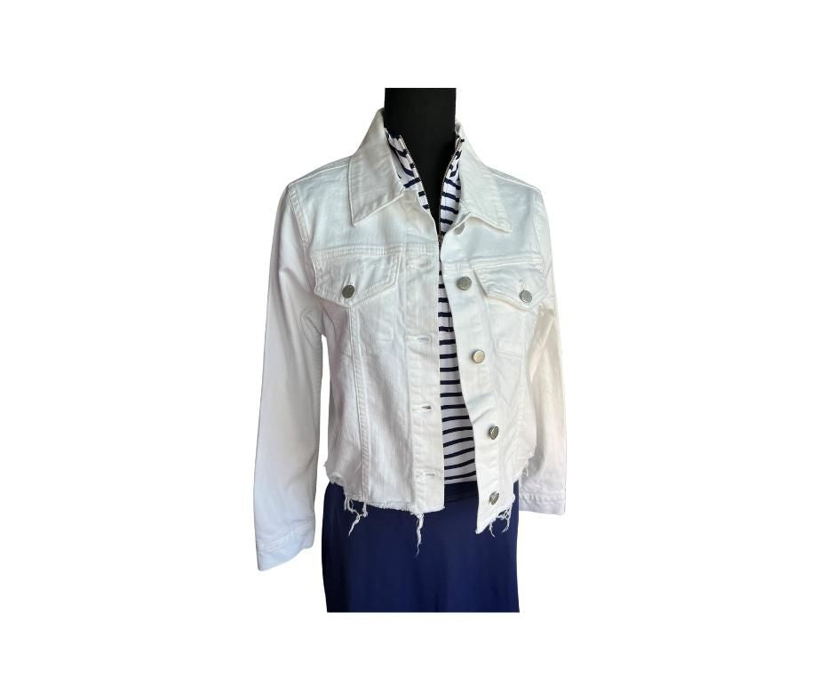 Cropped Denim Jacket - 22 Palms Boutique