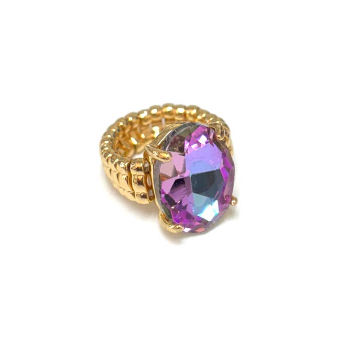 Oval Cocktail Cut Stretch Ring