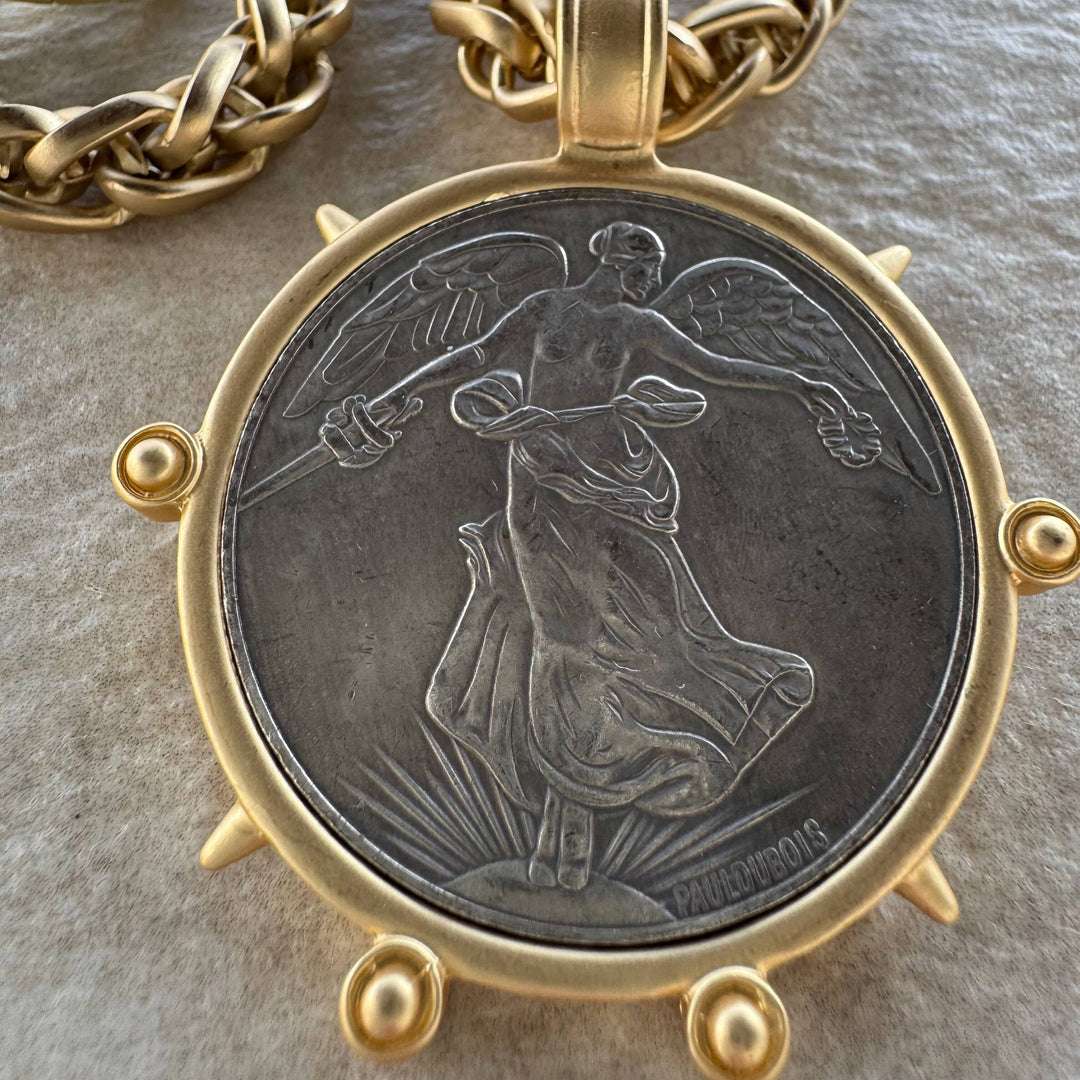 Whispers of Victory Coin Necklace