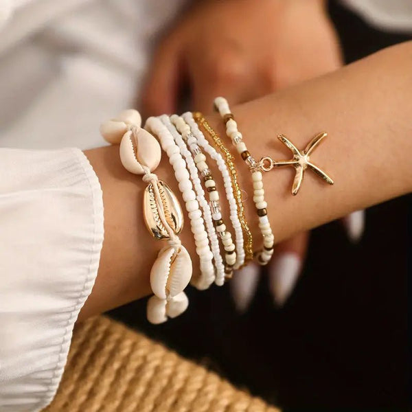 7 pcs Boho Beach Bracelet set - 22 Palms Boutique