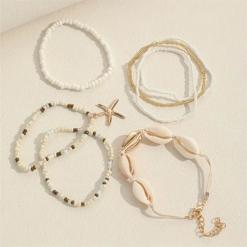 7 pcs Boho Beach Bracelet set - 22 Palms Boutique