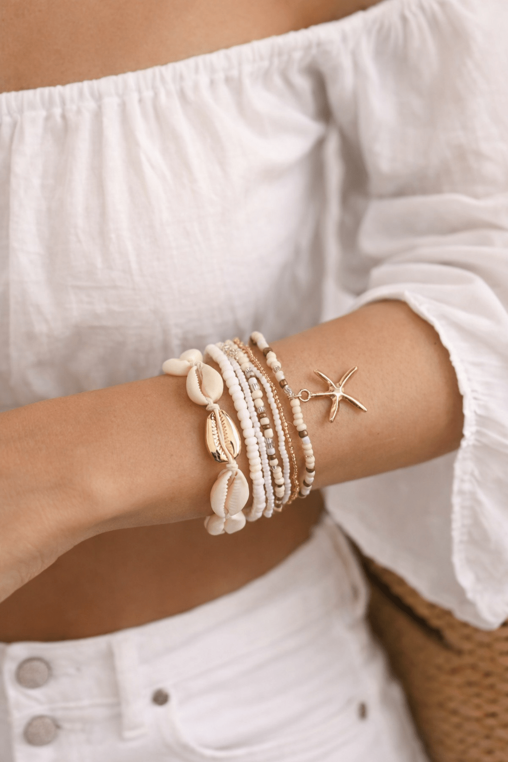 7 pcs Boho Beach Bracelet set - 22 Palms Boutique