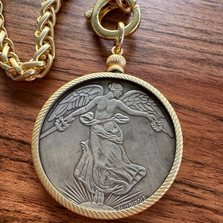 Heaven Sent Angel Coin Medallion Necklace