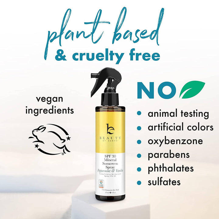 Mineral Sunscreen Spray SPF 30, 6oz - Reef Friendly: Vanilla & Coconut