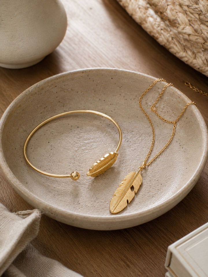 Feather Cuff Bracelet