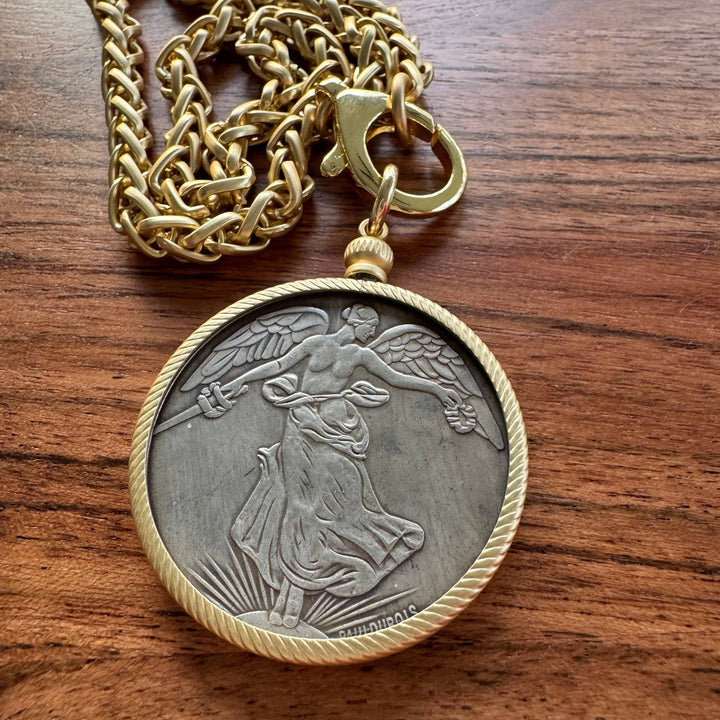 Heaven Sent Angel Coin Medallion Necklace