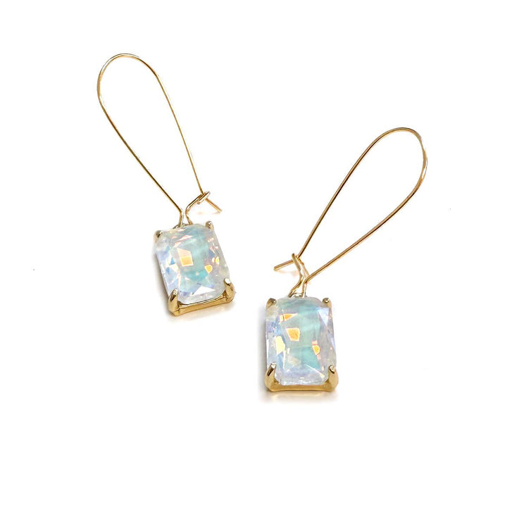 Aurora Emerald-Cut Drop Earrings