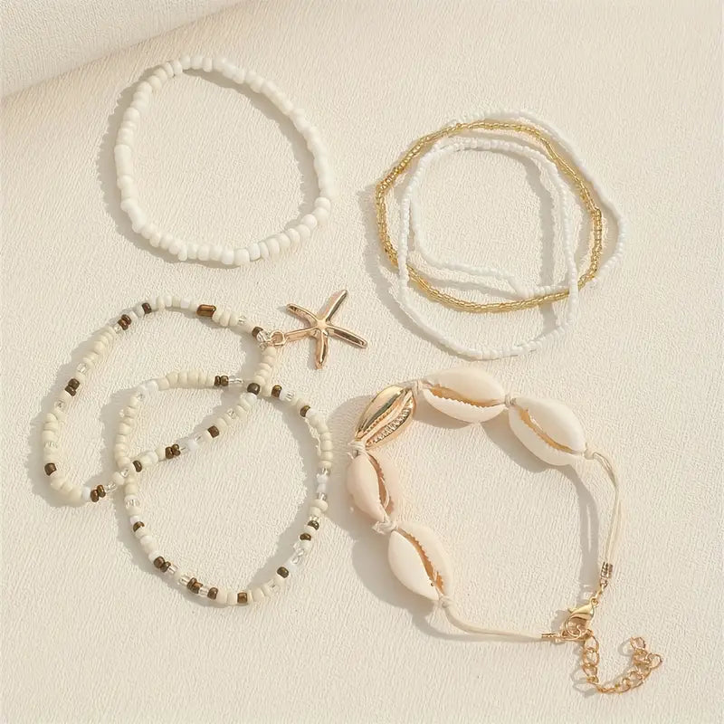 7 pcs Boho Beach Bracelet set