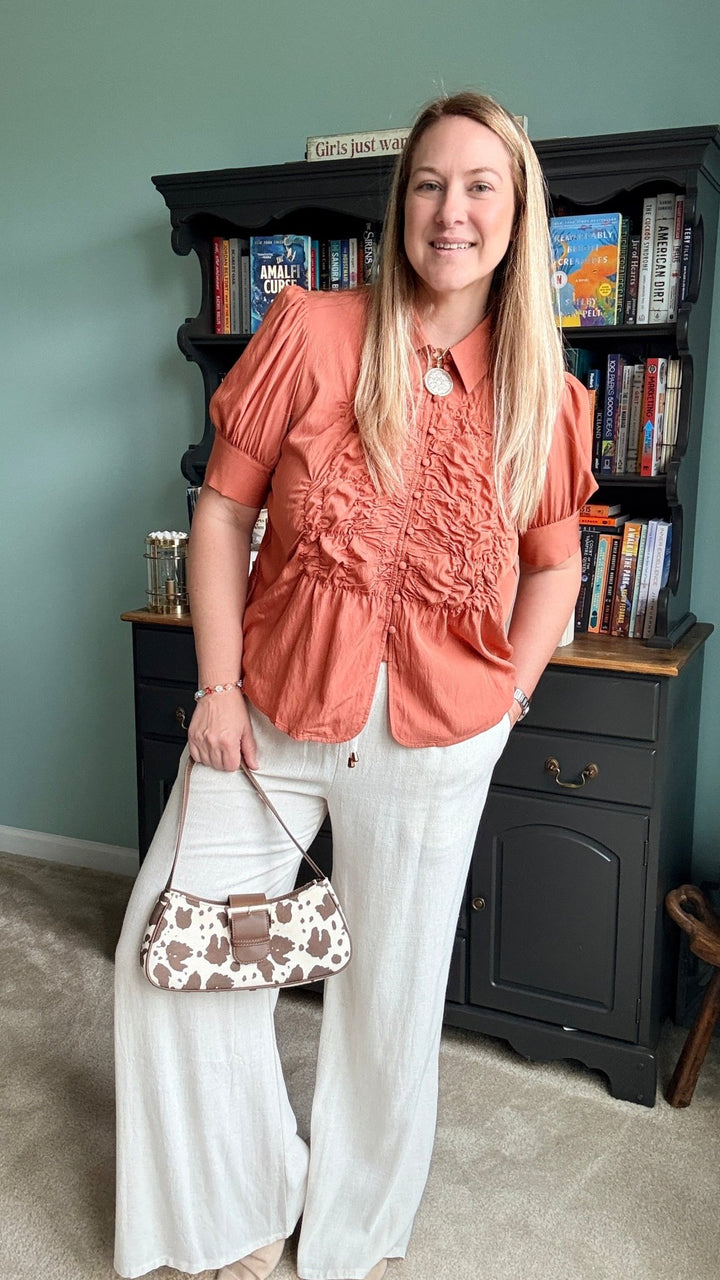 Cassidy East-West Cow Shoulder Bag - 22 Palms Boutique