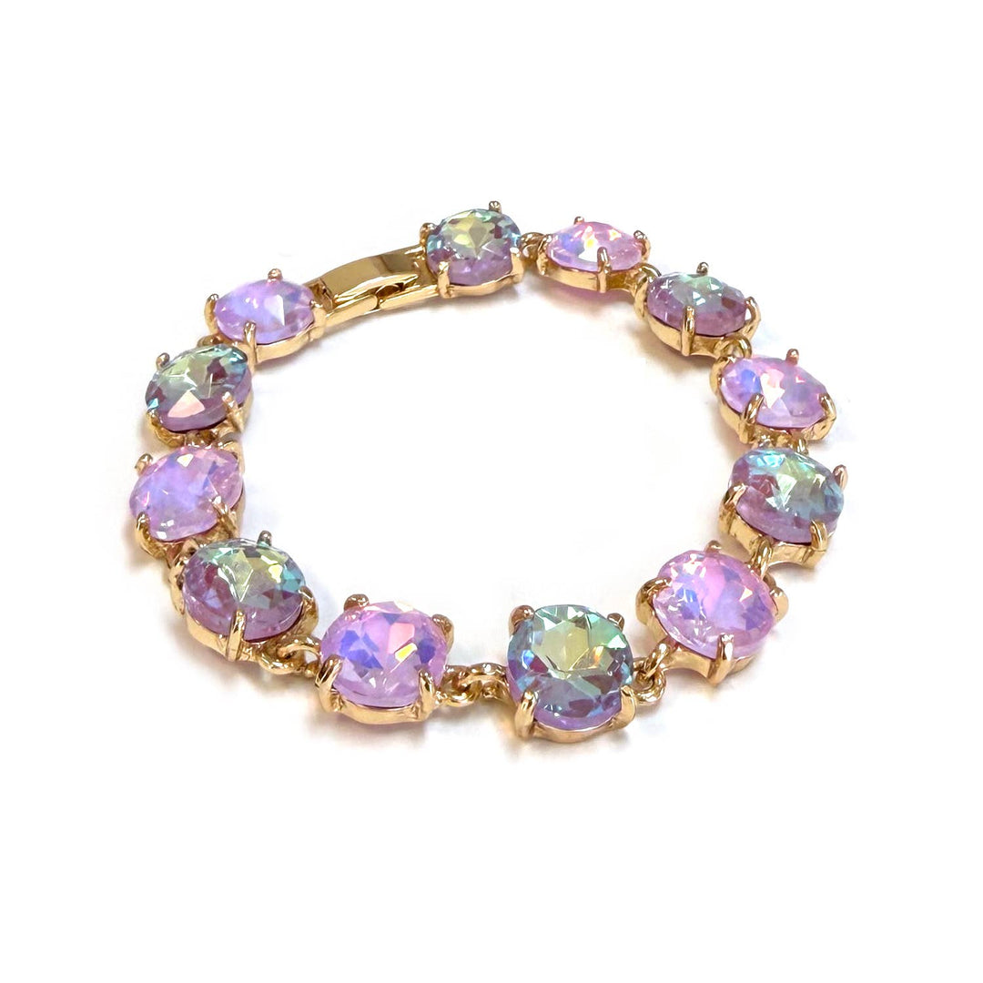 Cushion Cut Crystal Link Bracelet