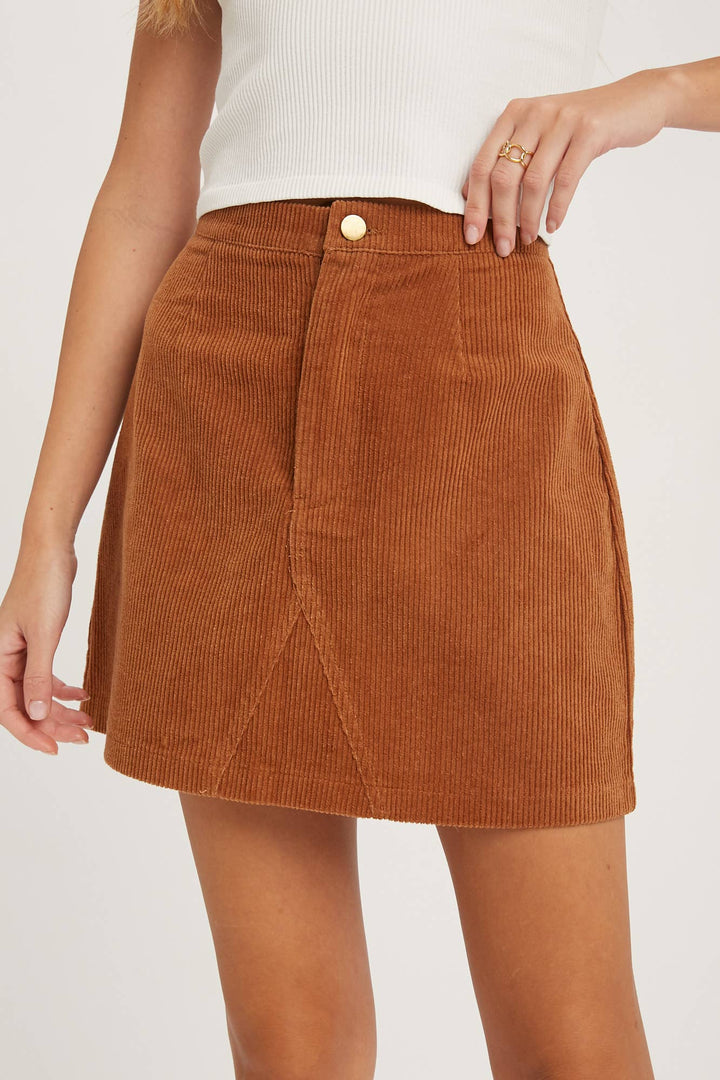Classic Corduroy Mini Skirt - 22 Palms Boutique