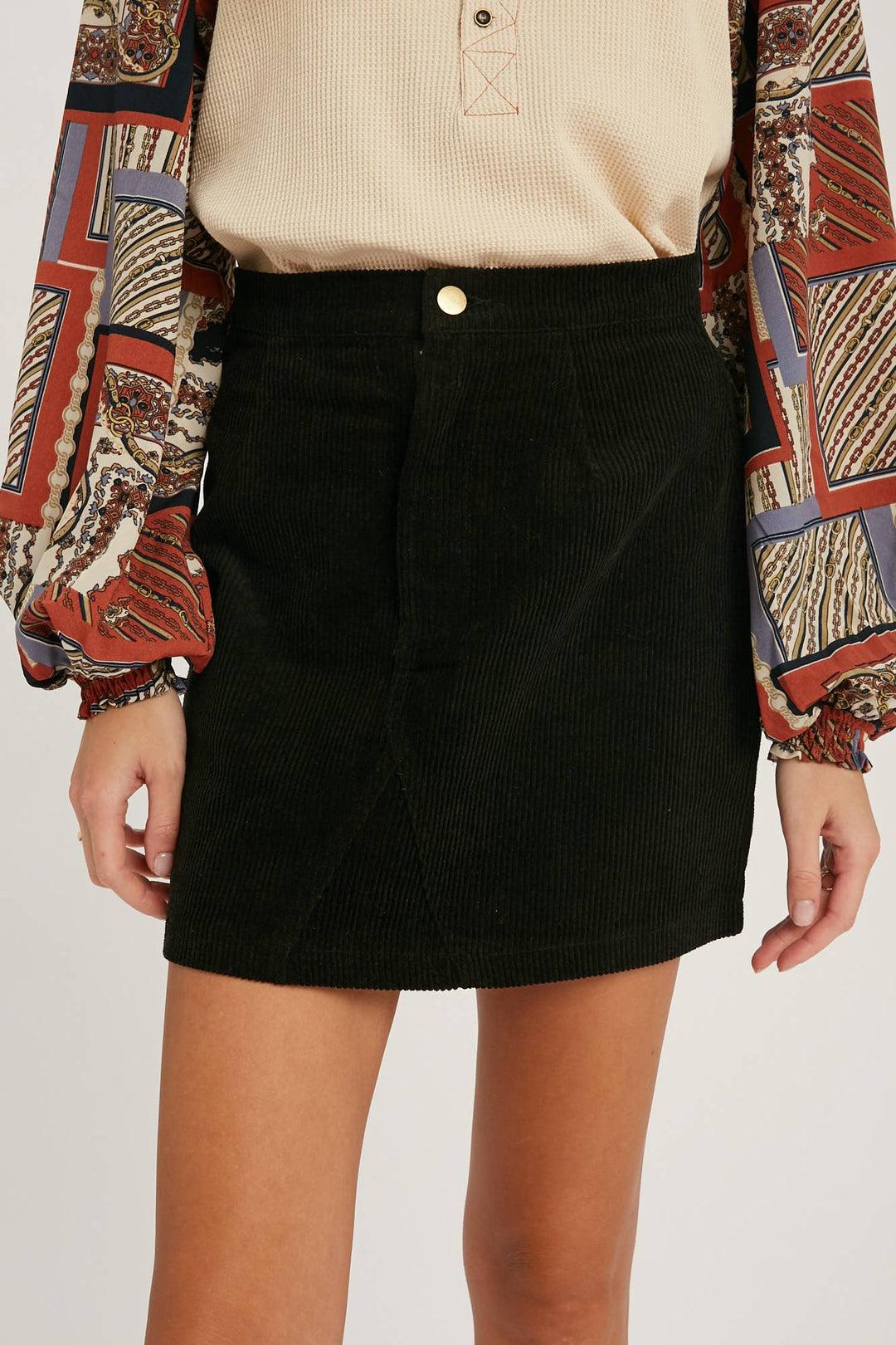 Classic Corduroy Mini Skirt - 22 Palms Boutique
