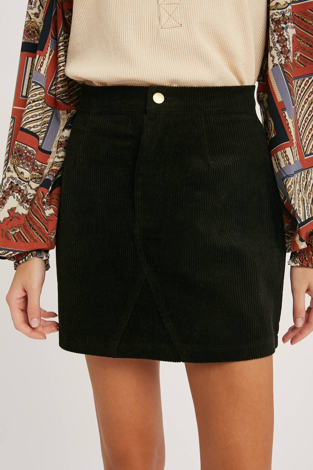 Classic Corduroy Mini Skirt - 22 Palms Boutique