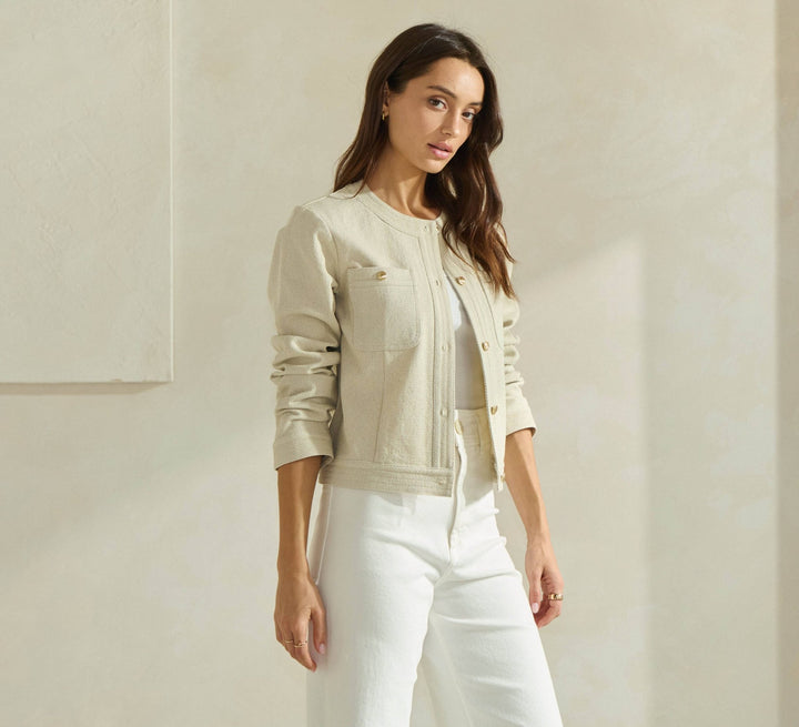 Cotton Twill Jacket - 22 Palms Boutique
