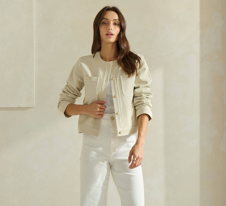Cotton Twill Jacket - 22 Palms Boutique
