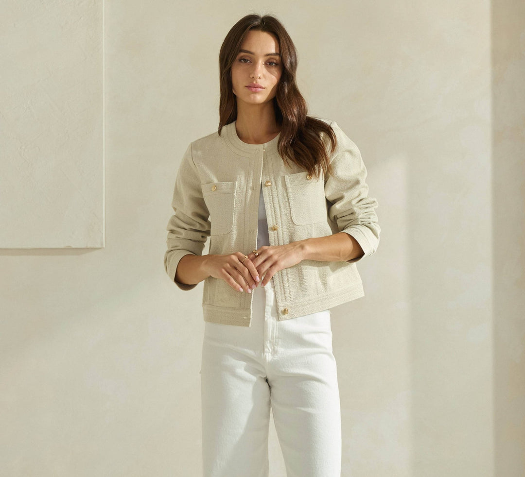 Cotton Twill Jacket - 22 Palms Boutique