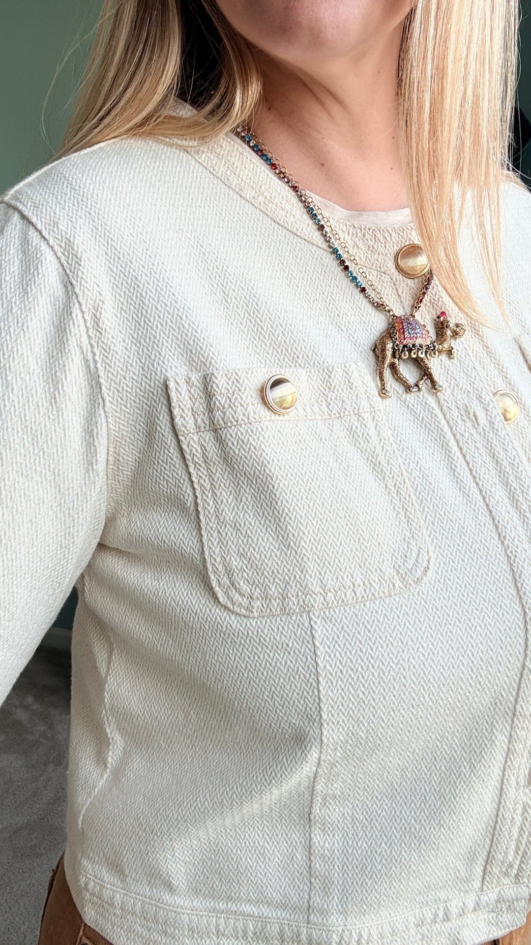 Cotton Twill Jacket - 22 Palms Boutique