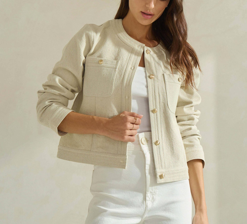 Cotton Twill Jacket - 22 Palms Boutique
