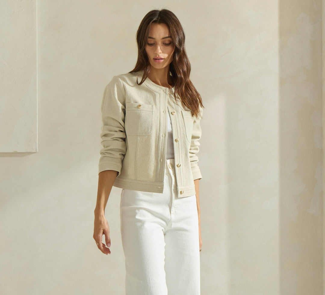 Cotton Twill Jacket - 22 Palms Boutique
