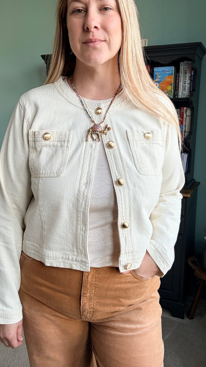 Cotton Twill Jacket - 22 Palms Boutique