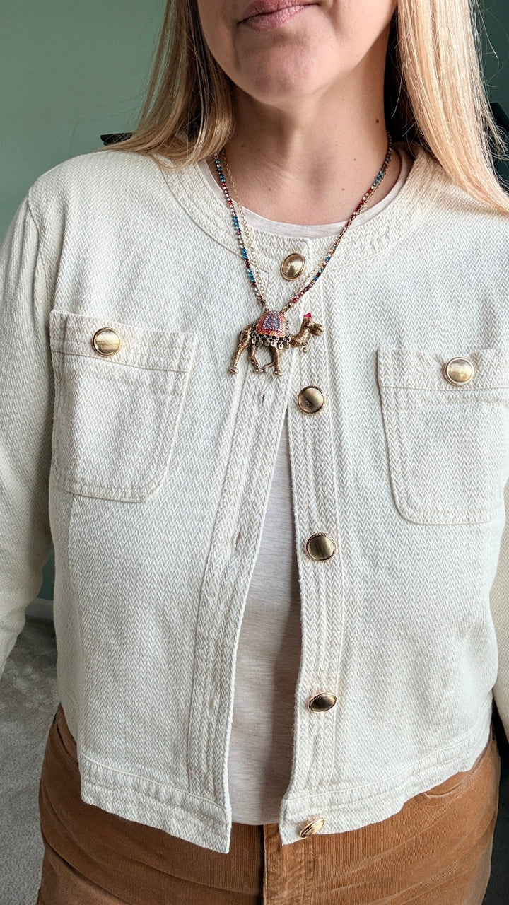 Cotton Twill Jacket - 22 Palms Boutique