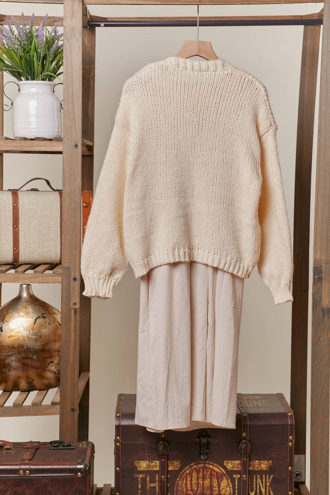 Cozy Bloom Embroidered Knit Cardigan - 22 Palms Boutique