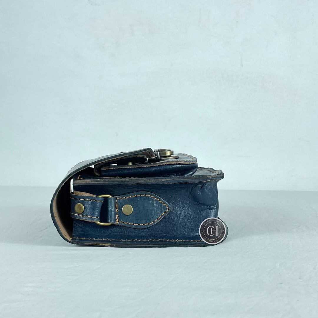 Cuiroma Blue Leather Handbag - 22 Palms Boutique