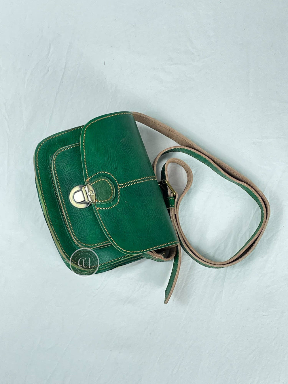 Cuiroma Green Leather Handbag - 22 Palms Boutique