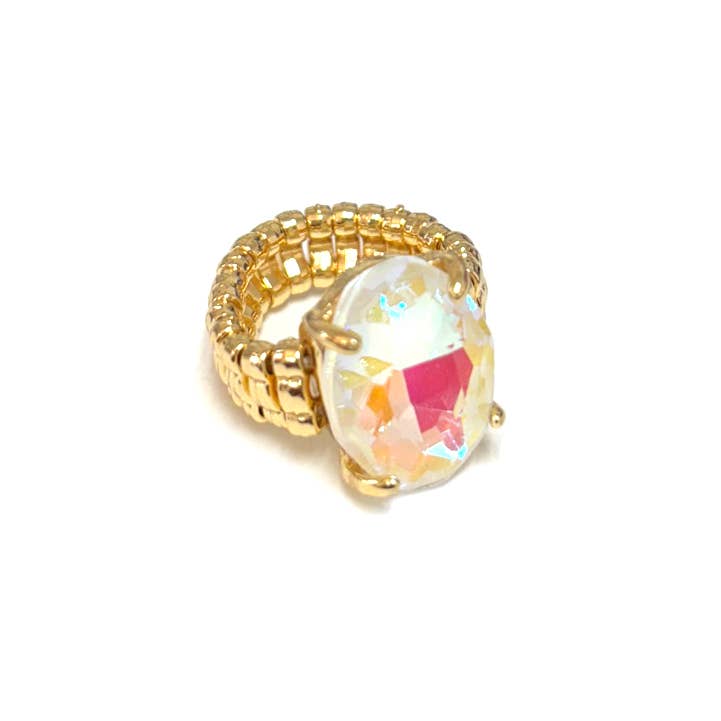 Oval Cocktail Cut Stretch Ring