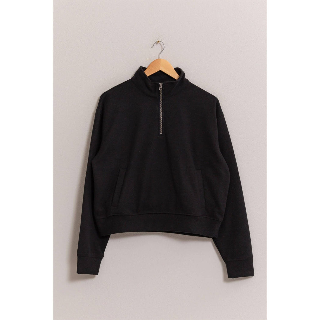Elevated Comfort Half Zip Sweatshirt - 22 Palms Boutique