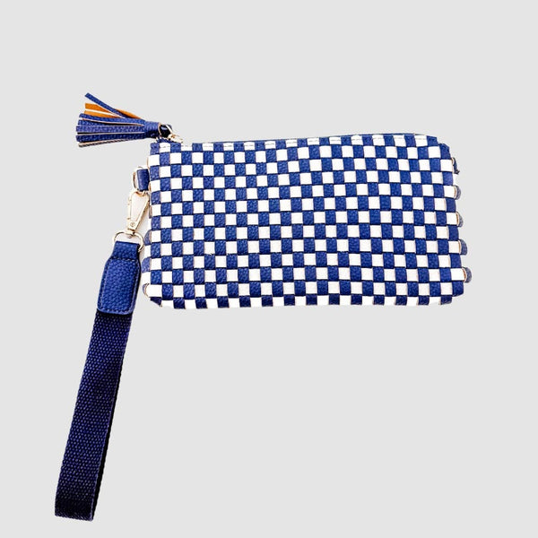 Emma Woven Clutch Wristlet - 22 Palms Boutique