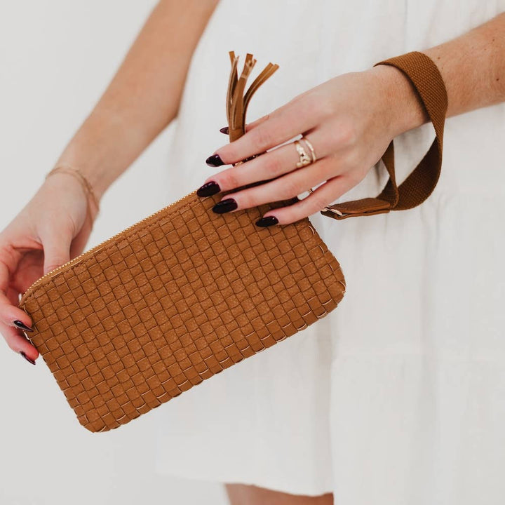 Emma Woven Clutch Wristlet - 22 Palms Boutique
