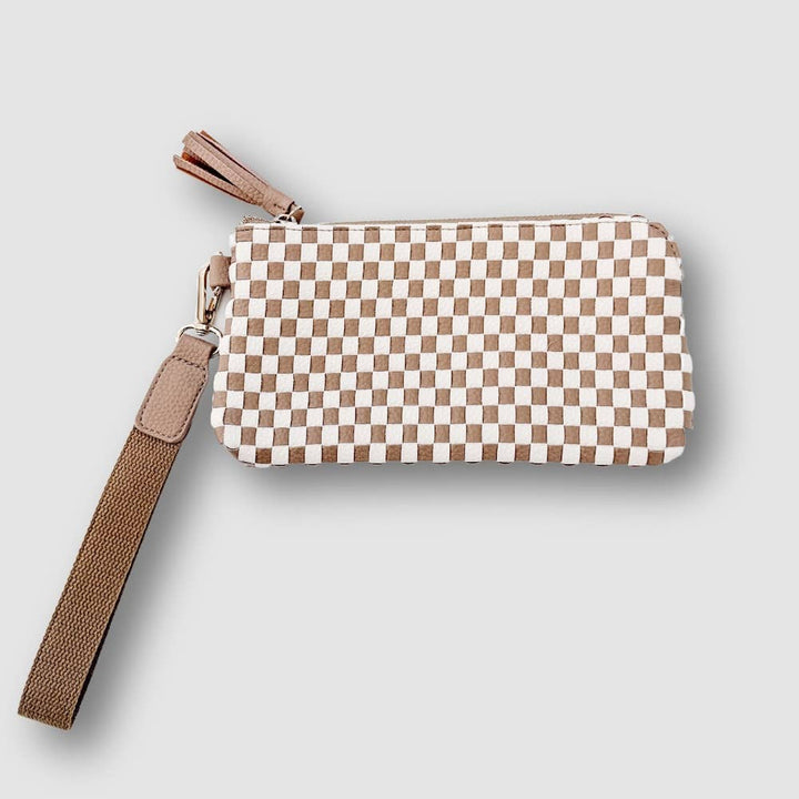 Emma Woven Clutch Wristlet - 22 Palms Boutique