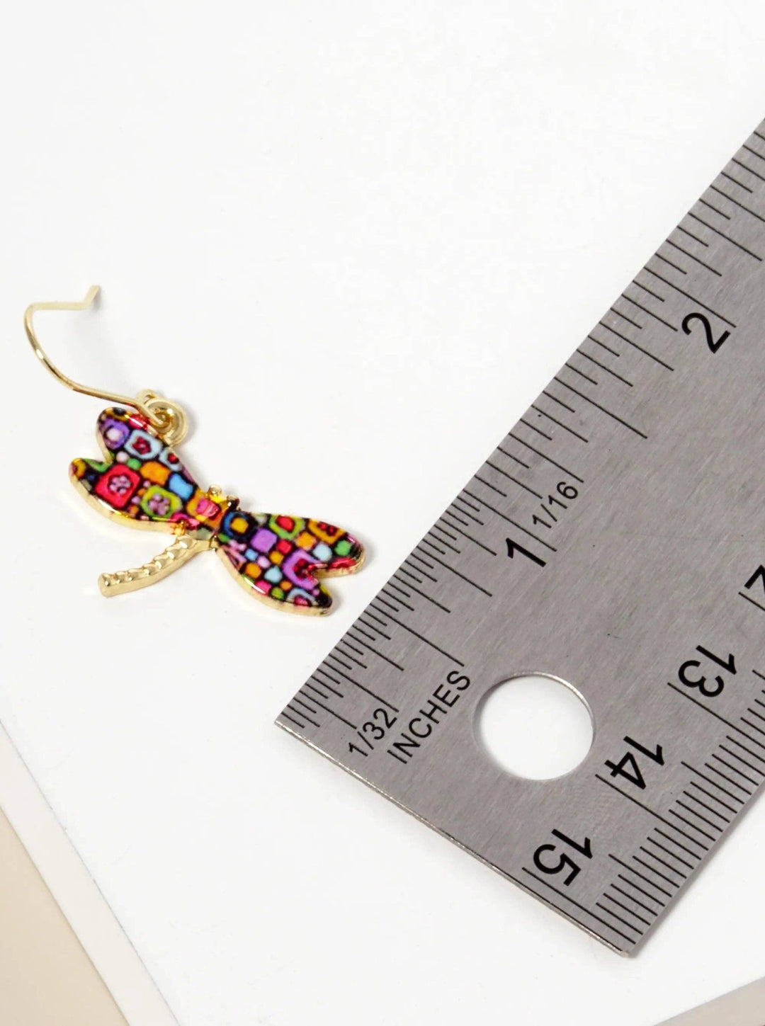 Epoxy Dragonfly Dangle Drop Earrings - 22 Palms Boutique