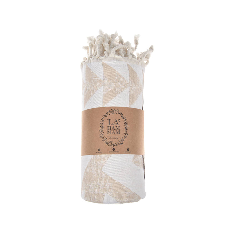 *Exclusive Antalia Peshtemal Pure Cotton Beach Towel: Benetton - 22 Palms Boutique