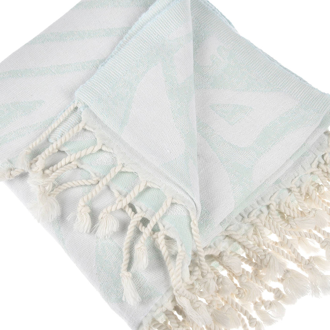 *Exclusive Antalia Peshtemal Pure Cotton Beach Towel: Benetton - 22 Palms Boutique