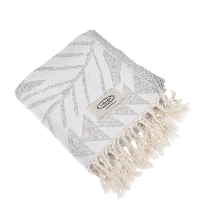 *Exclusive Antalia Peshtemal Pure Cotton Beach Towel: Benetton - 22 Palms Boutique
