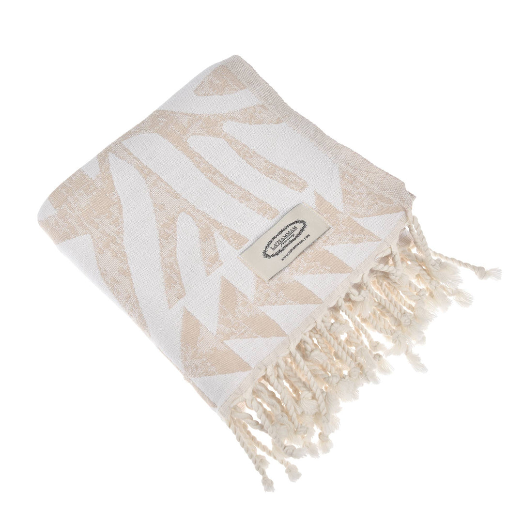 *Exclusive Antalia Peshtemal Pure Cotton Beach Towel: Benetton - 22 Palms Boutique
