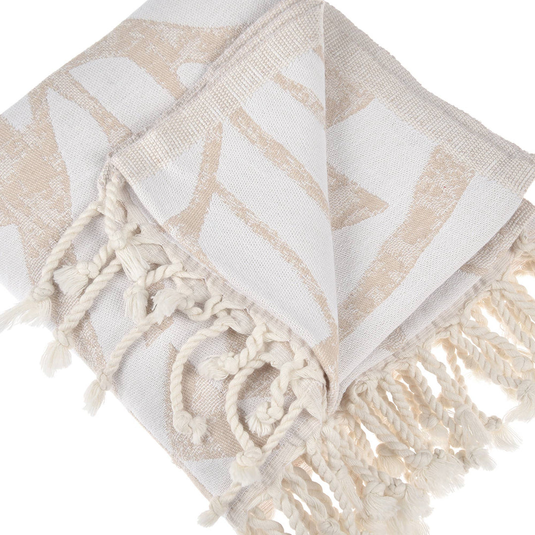 *Exclusive Antalia Peshtemal Pure Cotton Beach Towel: Benetton - 22 Palms Boutique