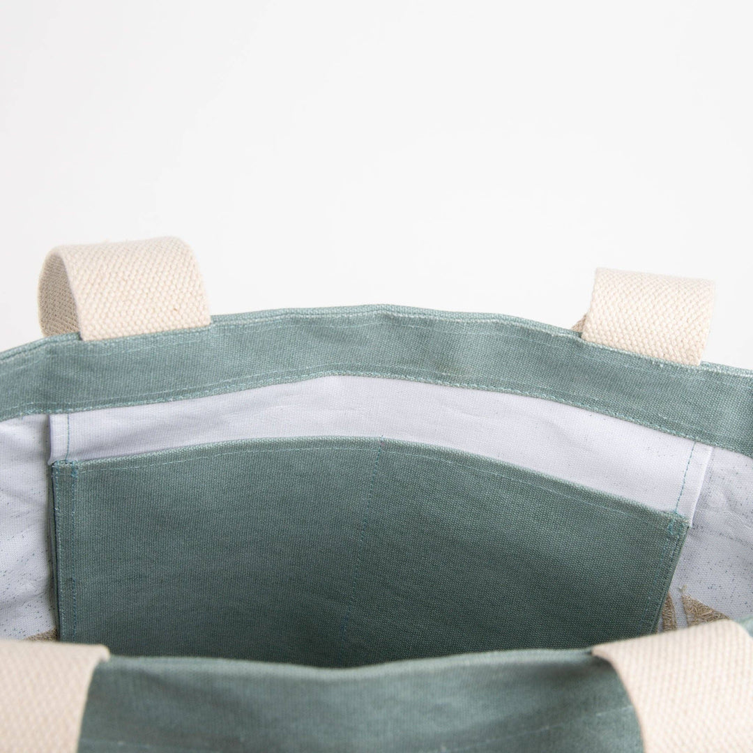 Fiji Water Resistant Embroidered Monstera Leaf Tote - 22 Palms Boutique