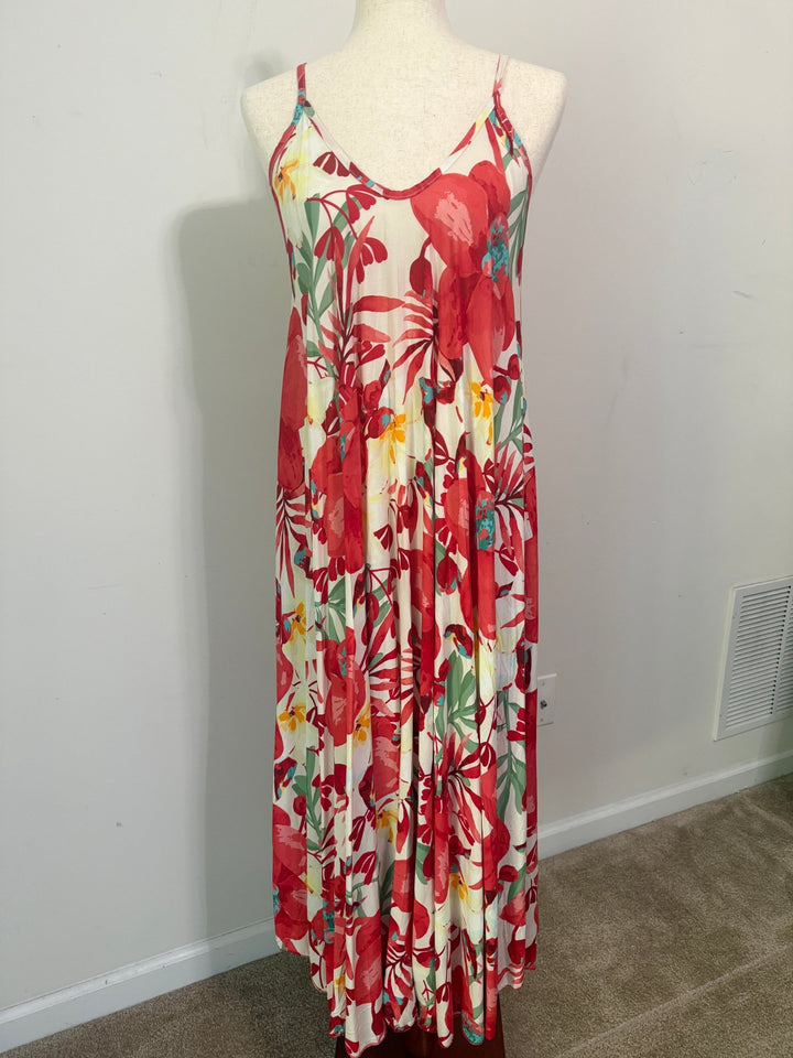 Floral Spaghetti Strap Dress - 22 Palms Boutique