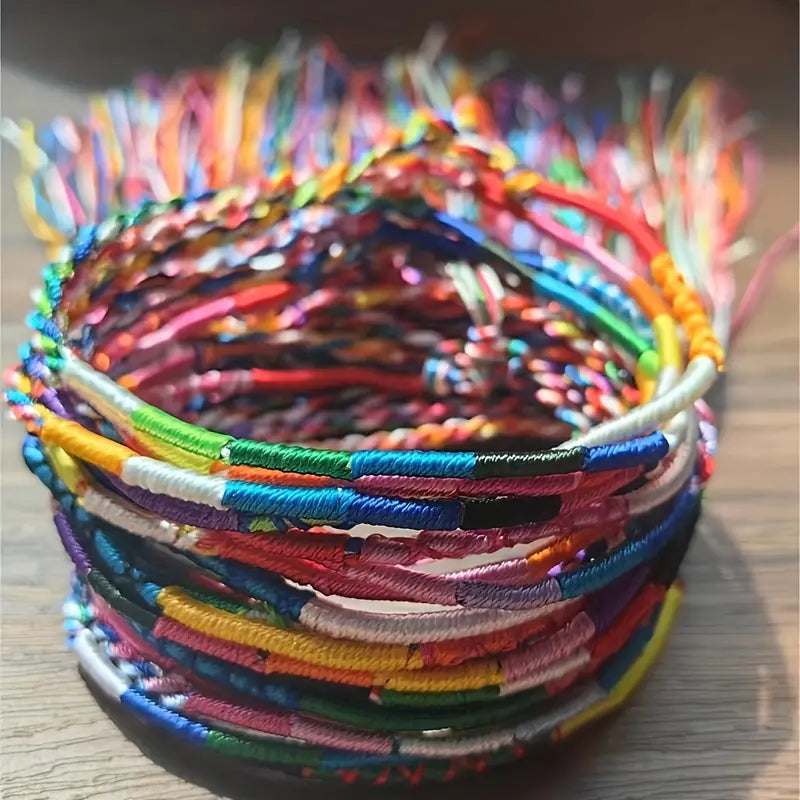 Rainbow Friendship Bracelets