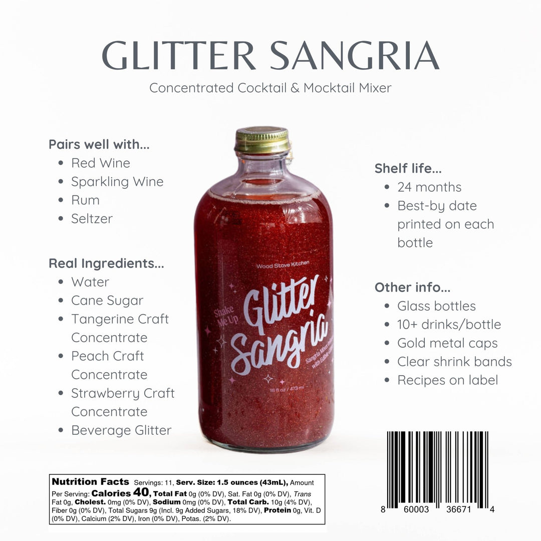 Glitter Sangria Mixer - 22 Palms Boutique