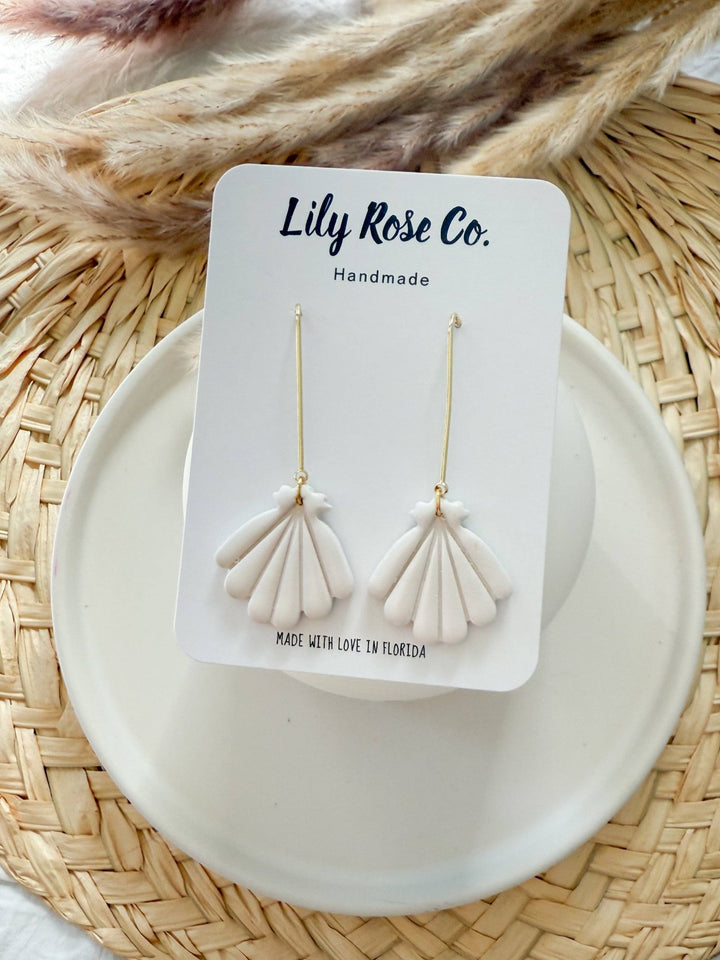 Handmade Coastal Clay Earrings - 22 Palms Boutique