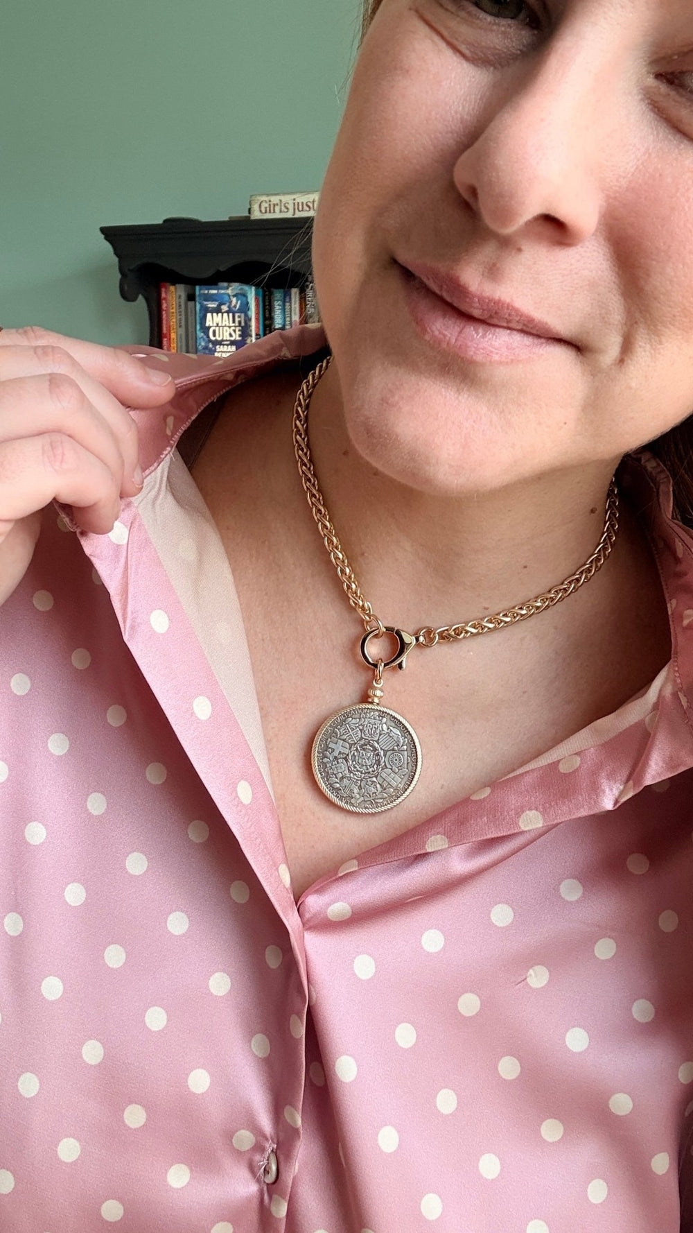Heaven Sent Angel Coin Medallion Necklace - 22 Palms Boutique