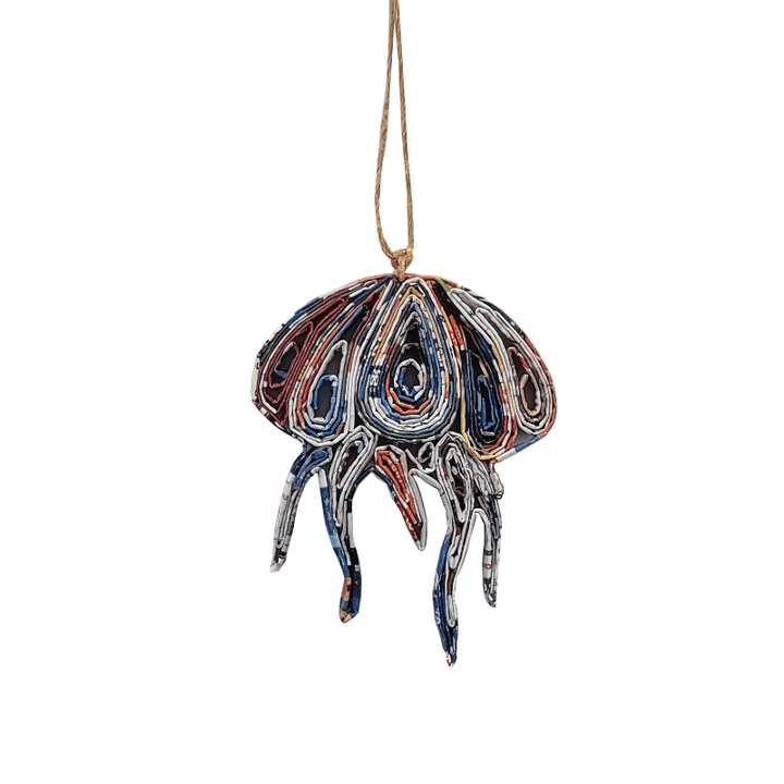 Jellyfish Ornament - Recycled Paper - 22 Palms Boutique