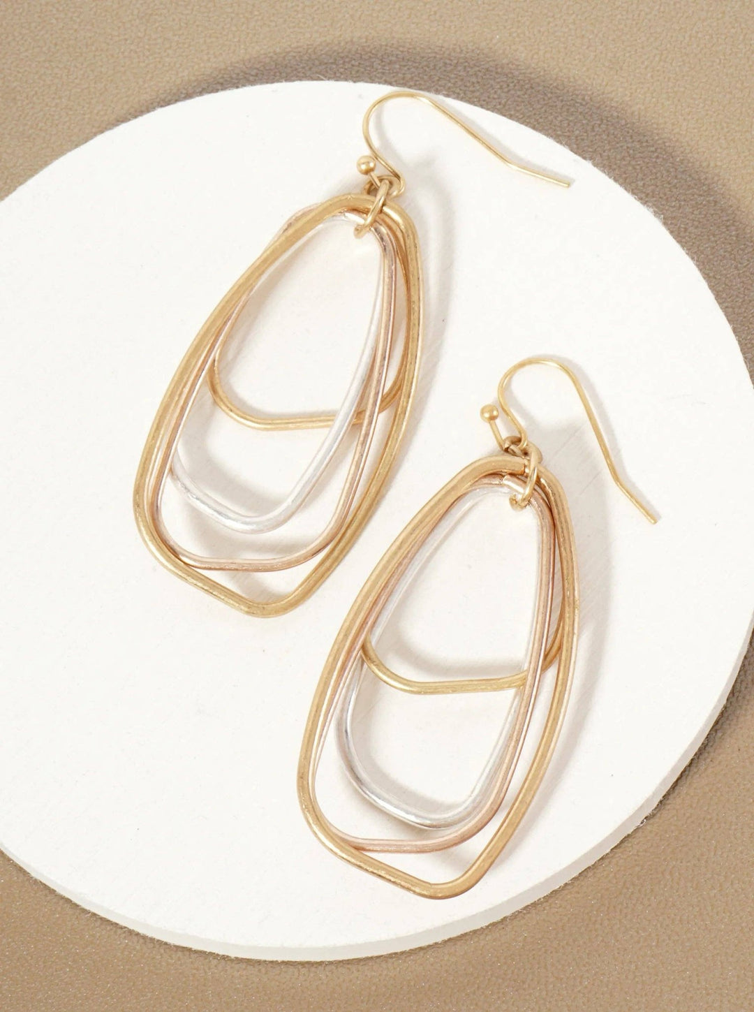 Layered Dangle Drop Earrings - 22 Palms Boutique