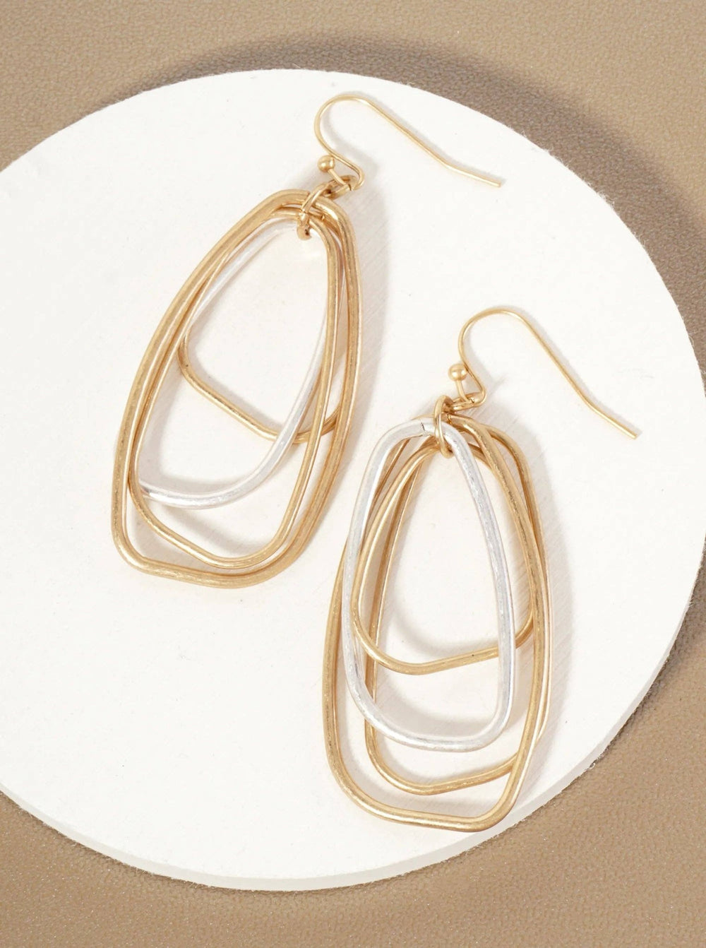 Layered Dangle Drop Earrings - 22 Palms Boutique